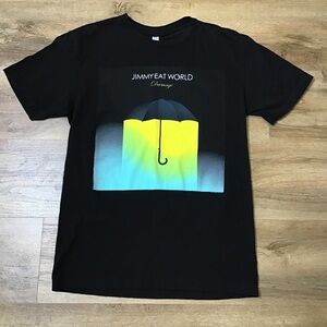 JIMMY Eat World T-Shirt Size Small Graphic Umbrella Damage Album Tour Black